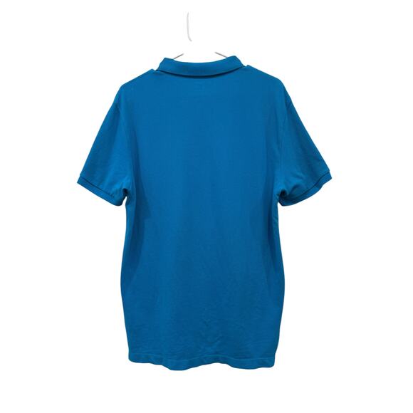 Express Men Turquoise Short Sleeve Polo Tee Size Medium - Picture 4 of 4